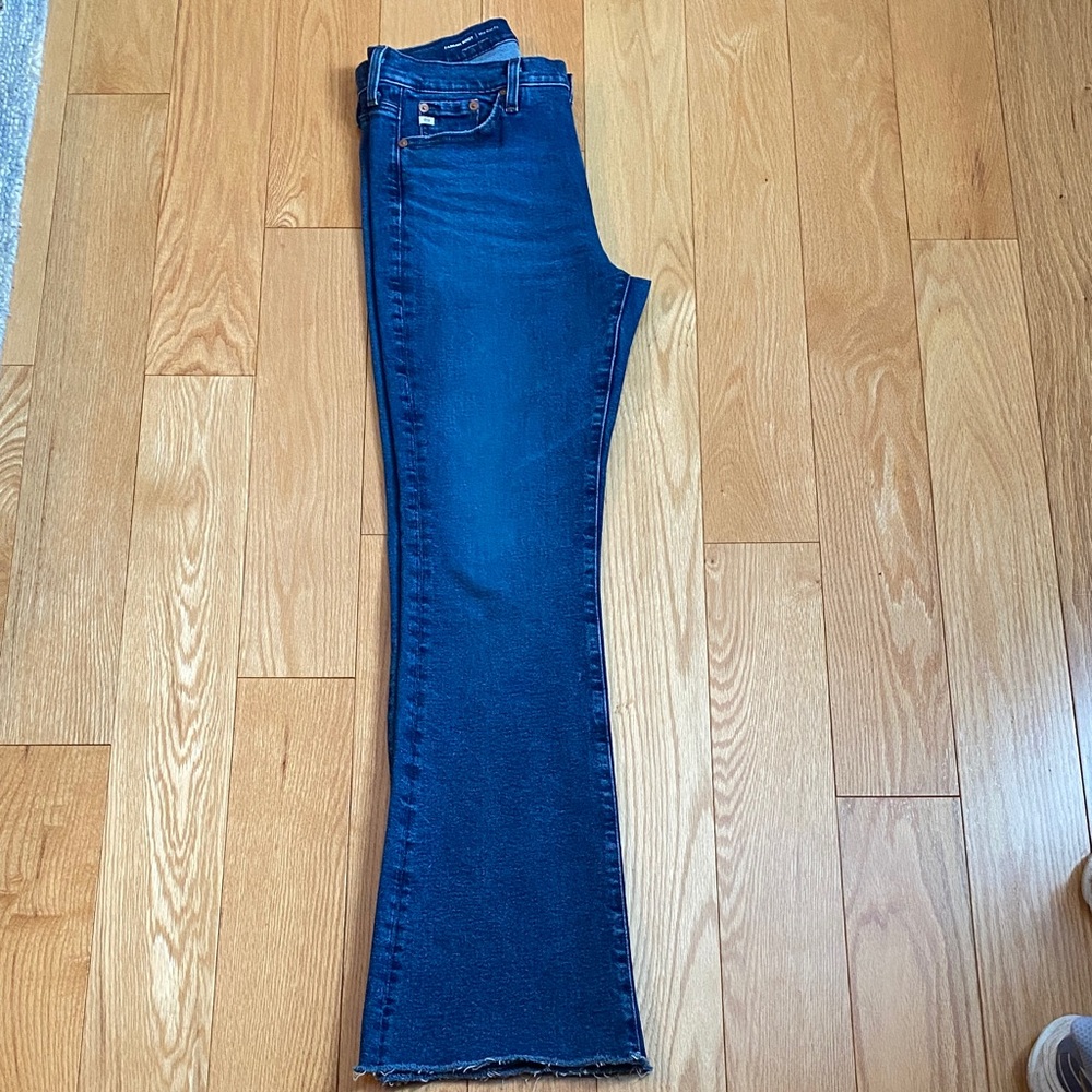 AG Adriano Goldschmied Dark Blue Flare Jeans